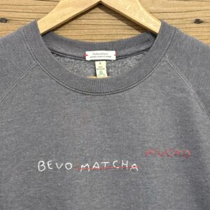 FELPA UNISEX LIMITED EDITION S - "BEVO MATCHA/MUCHO" (Colore grigio grafite)