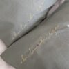 FEDERE "UBI TU ♥ IBI EGO / UBI TU ♥ IBI EGO" ricamate a mano (Oliva)