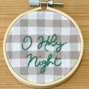 TELAIO "O HOLY NIGHT" ricamato a mano
