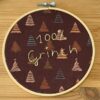 TELAIO "100% GRINCH" ricamato a mano